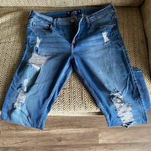 Hollister ripped jeans